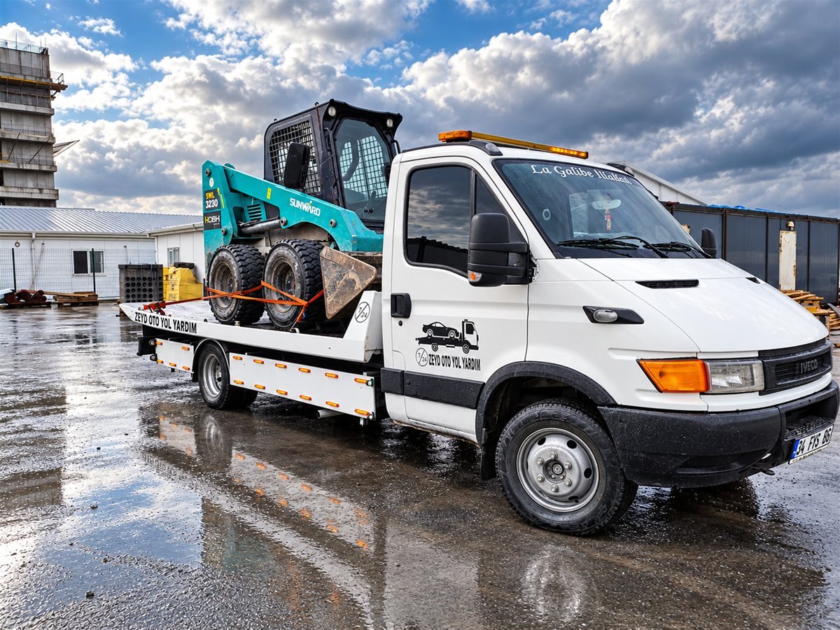 Zeyd Oto Çekici mini kepçe ve iş makinası kurtarma operasyonu